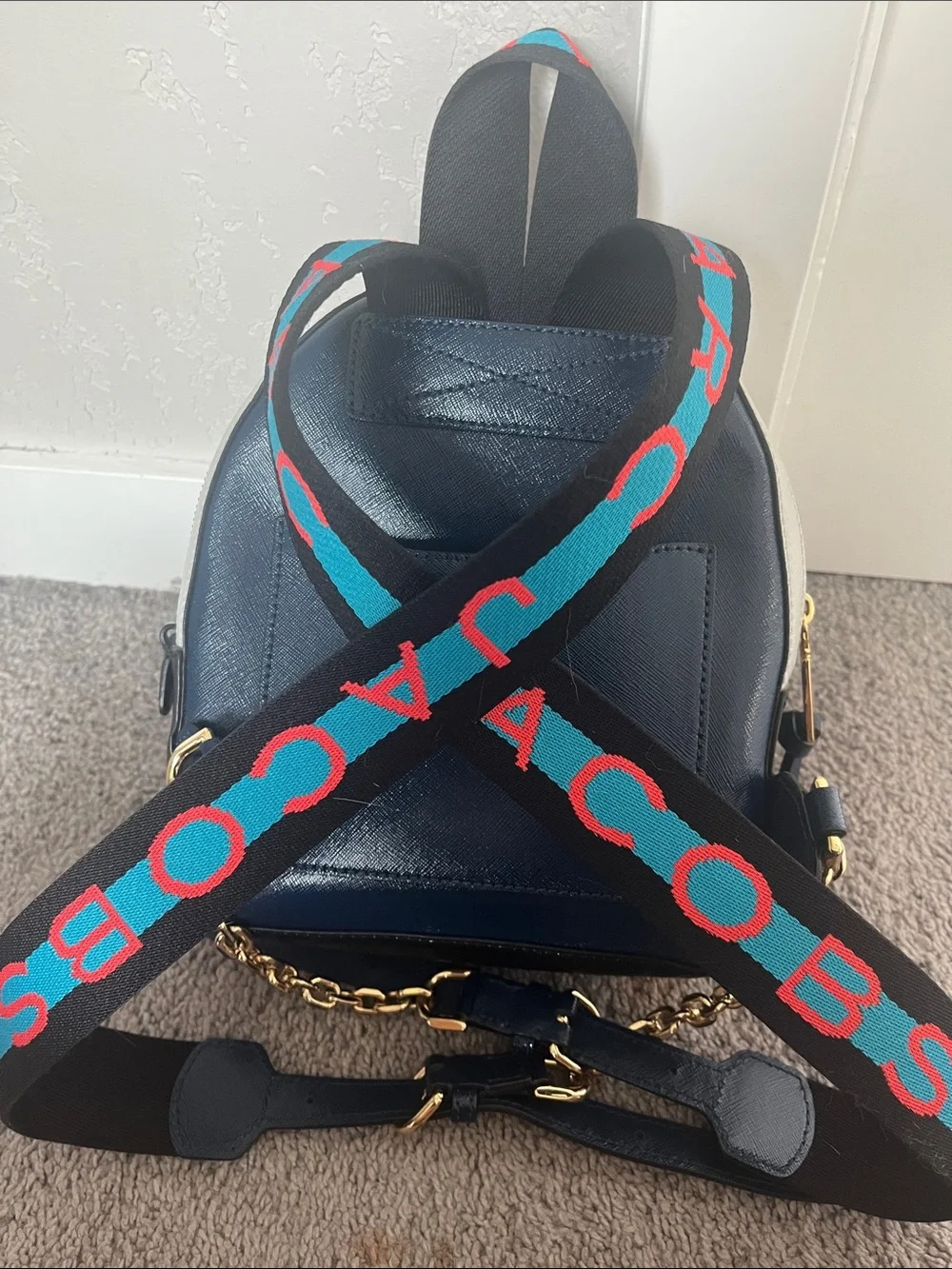 Marc Jacobs Pack Shot Leather Backpack